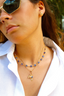 Wired Ball Gold Knot Stud Dainty Earrings - back view | The BB's Box