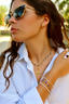 Wired Ball Gold Knot Stud Dainty Earrings - close-up | The BB's Box