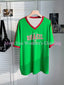 Brazil Flag Print Casual T-Shirts Gothic T Shirt  Short Sleeve BRAZIL print T sh - close-up | The BB's Box