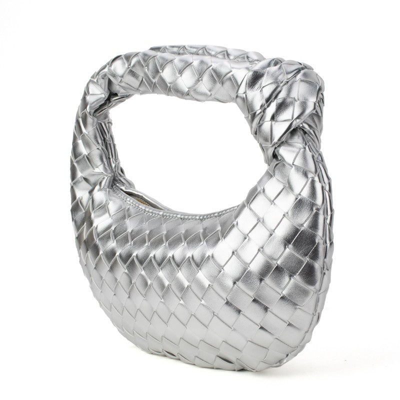 The Charlize | Knotted Woven Handbag - detail view | The BB's Box