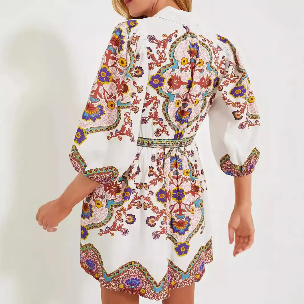 Ethnic Print Autumn Pocket Dress - alternate view | The BB's Box