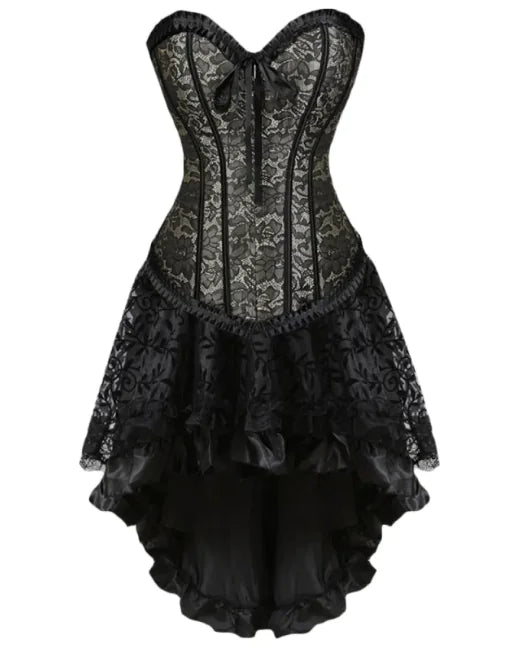 Body-Shaping Two-Piece Court Dress with Adjustable Fit - front view | The BB's Box