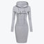 Autumn Winter Women's Long-Sleeved Hoodie Dress