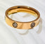Titanium Steel Ring for Women with Diamond Embedding - detail view | The BB's Box