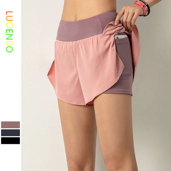 Double Shorts Side Pocket Running Shorts - front view | The BB's Box