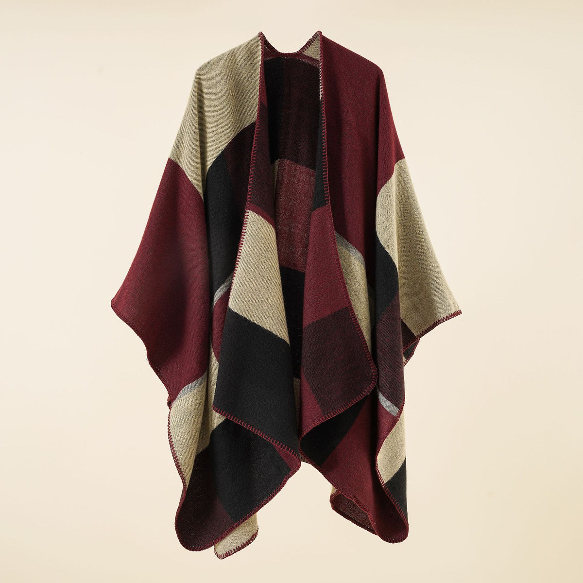 Plaid oversized scarf - view 6