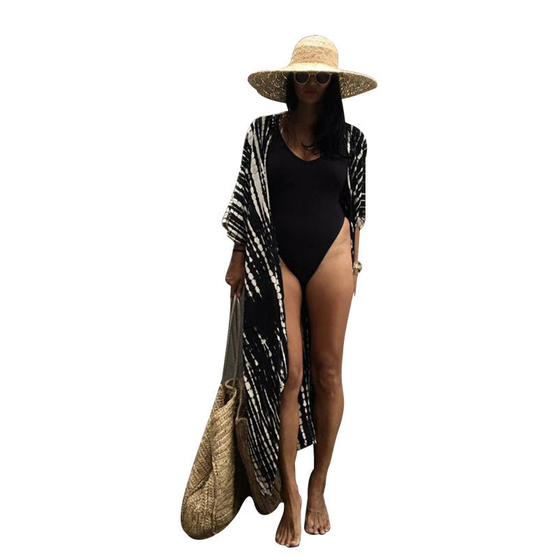 Boho fringed kimono cover-up - view 5