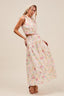 SO ME Floral Printed Woven Shoulder Bow Tie Top and Skirt Set - alternate view | The BB's Box