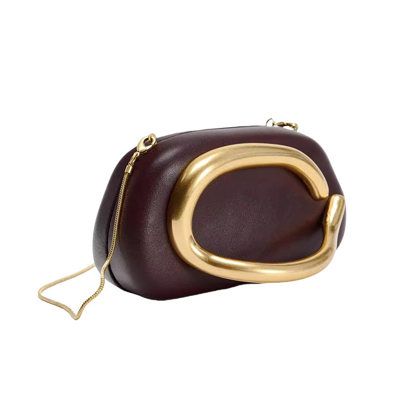 Retro metal clutch box bag - view 6