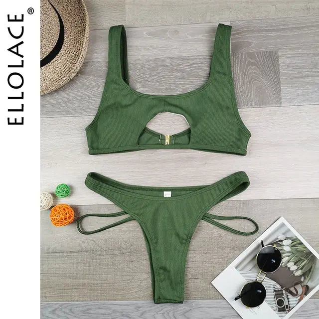 High Cut Hollow Out Micro Swimwear - view 37 | The BB's Box