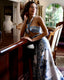 Reversible Wrap Skirt - Satin - detail view | The BB's Box