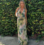Tie Dye Halter Backless Maxi Dress Set - alternate view | The BB's Box