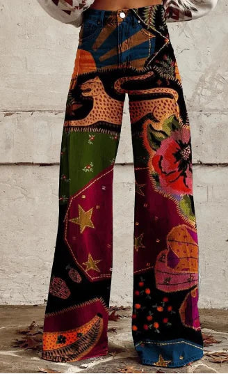 Aurelia Retro Flared Trousers for Women (Single Piece) - view 89 | The BB's Box