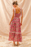 SO ME Floral Maxi Dress With Ribbon Tie Lace Strap - back view | The BB's Box