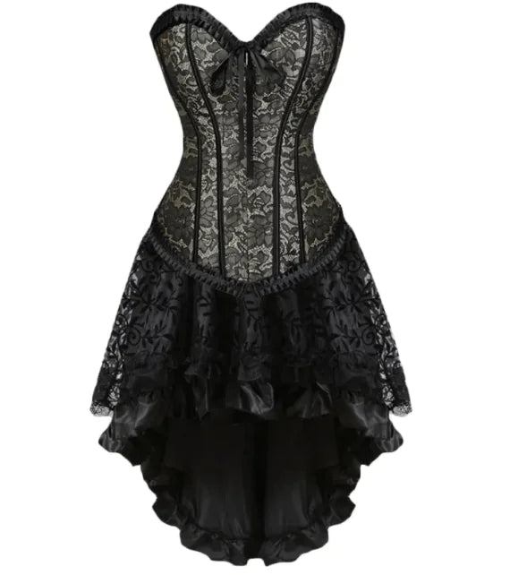 Body-Shaping Two-Piece Court Dress with Adjustable Fit - side view | The BB's Box