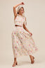 SO ME Floral Printed Woven Shoulder Bow Tie Top and Skirt Set - side view | The BB's Box