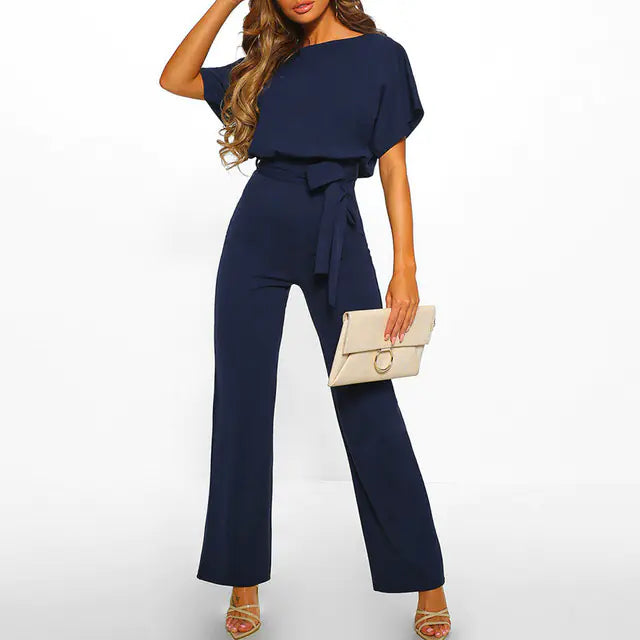 Elegant Plus Size Women’s Summer Jumpsuit with Wide Legs - view 48 | The BB's Box