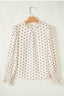 Catalina Polka Dot Lantern Sleeve Blouse - alternate view | The BB's Box