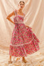 SO ME Floral Maxi Dress With Ribbon Tie Lace Strap - detail view | The BB's Box