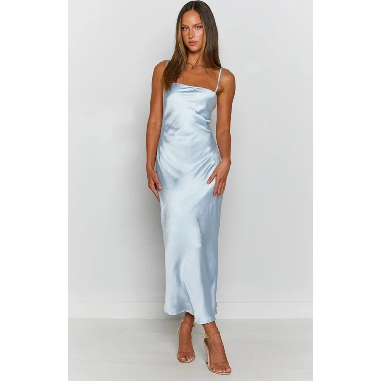 Satin Evening Party Dress - alternate view | The BB's Box