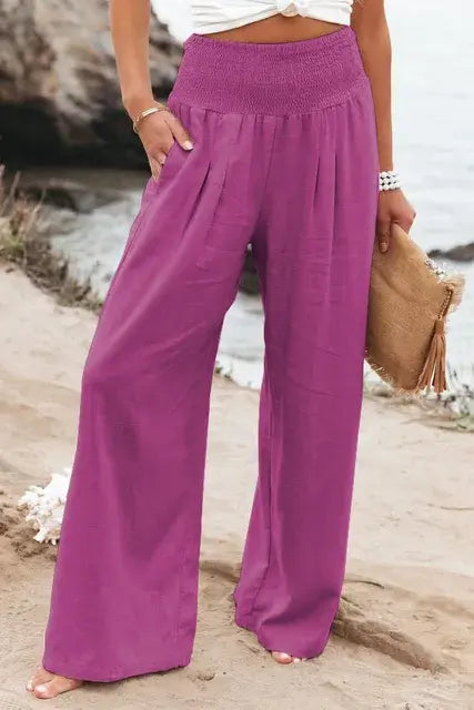 Cotton-Linen Style - Women Loose Long Trousers - view 22 | The BB's Box