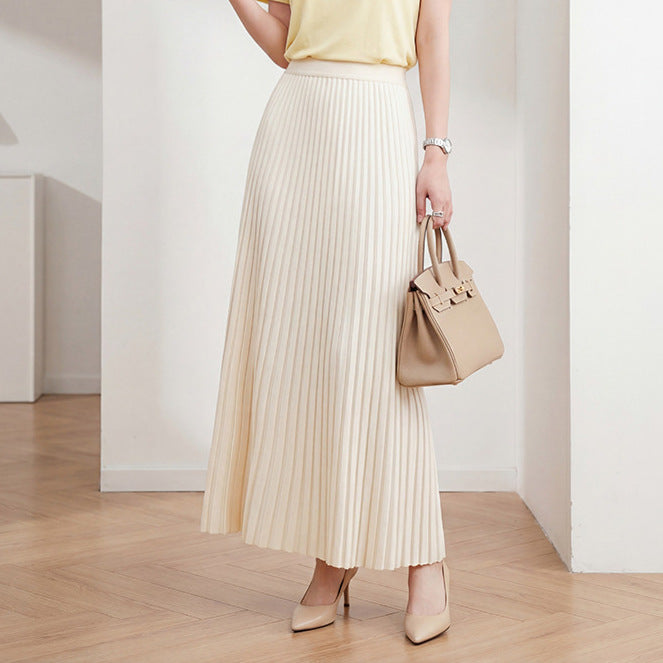 Pleated A-Line Midi Skirt - view 1 | The BB's Box