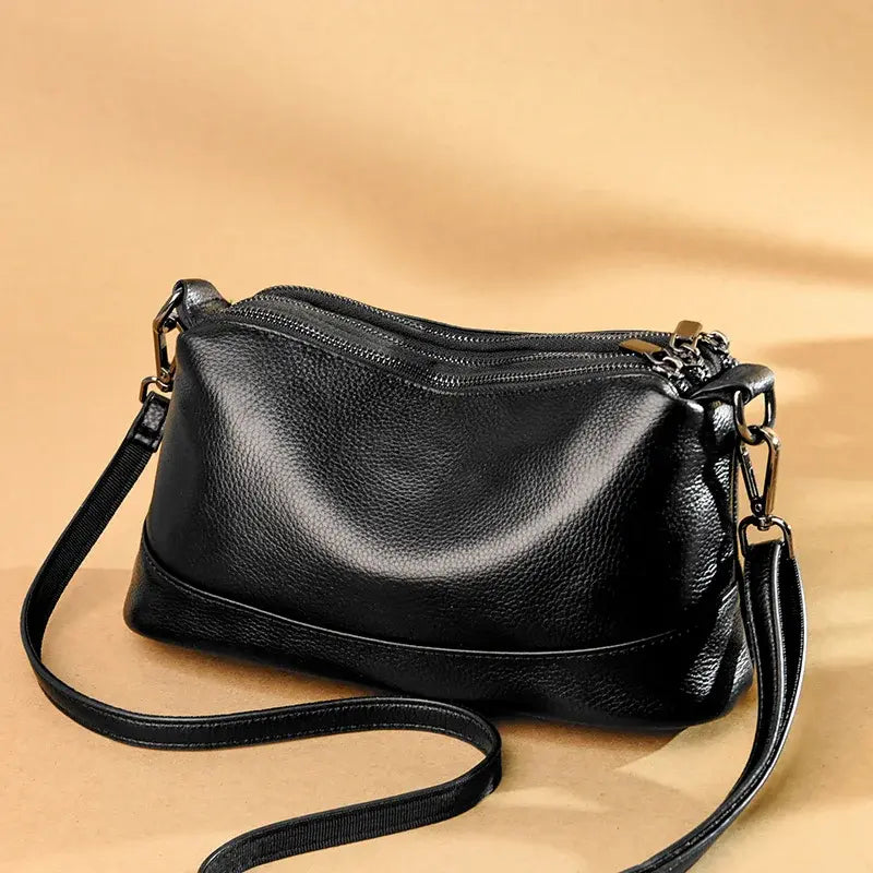 Bolsa feminina de couro genuíno
