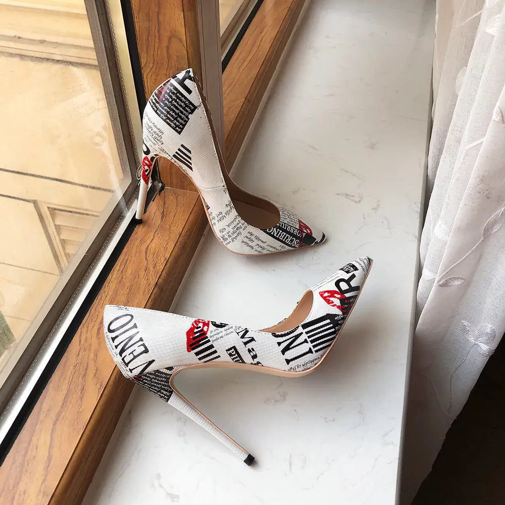 Pointy News High Heel Shoes - back view | The BB's Box