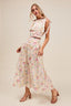 SO ME Floral Printed Woven Shoulder Bow Tie Top and Skirt Set - alternate view | The BB's Box