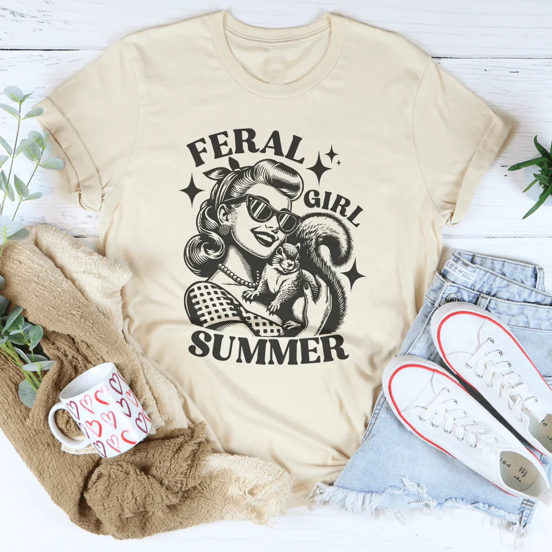 Camiseta de verão Garota Selvagem