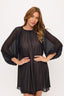 Sheer Overlay Mini Dress-4