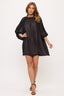 Sheer Overlay Mini Dress