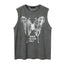 Heavy washing trend sleeveless T-shirt - side view | The BB's Box