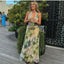Tie Dye Halter Backless Maxi Dress Set - side view | The BB's Box
