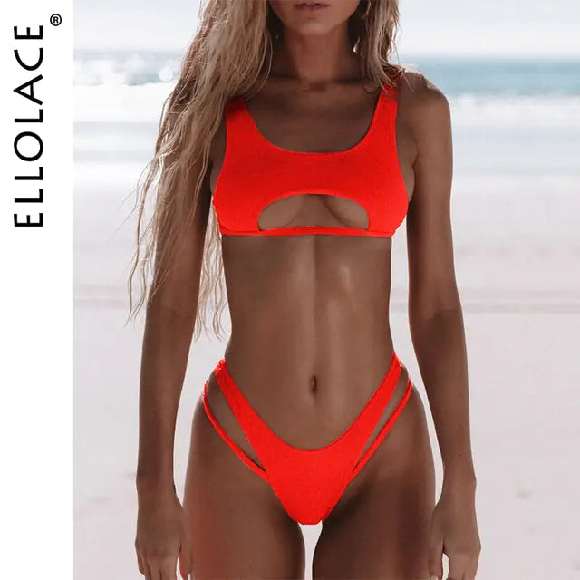 High Cut Hollow Out Micro Swimwear - view 73 | The BB's Box