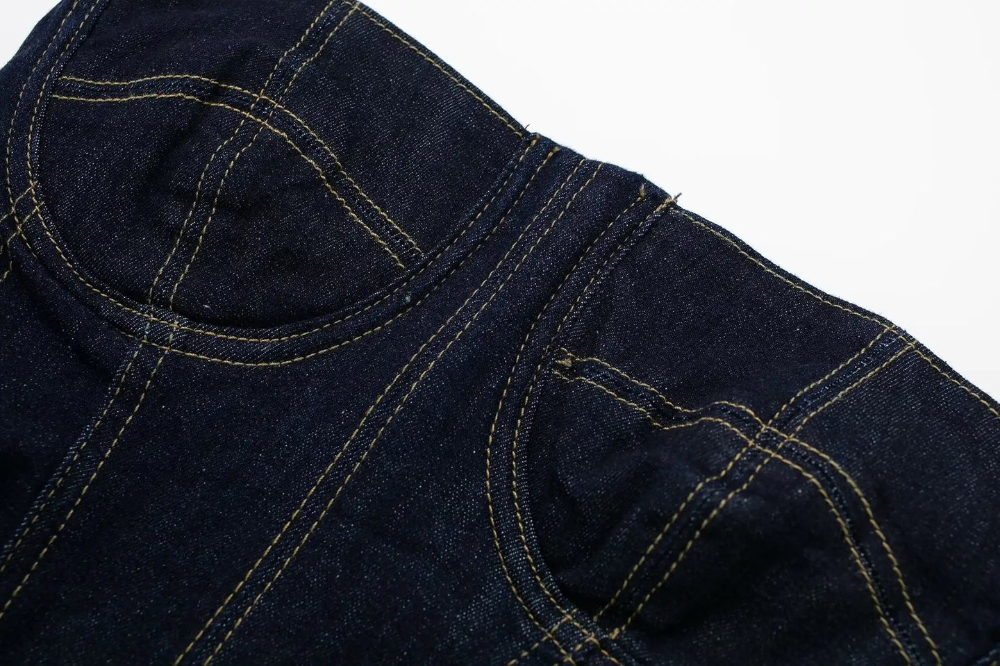 Denim Stitching Strapless Dress - styling view | The BB's Box