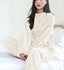 Coral Velvet Pullover Long Sleeves And Trousers Warm Pajamas