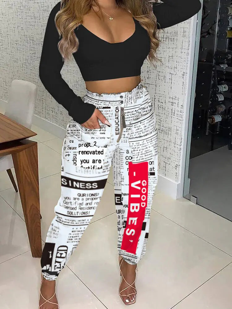 Annie's High Waist baggie fashion pants