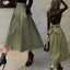 Fashion Solid Long Skirt