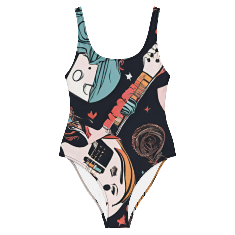 Rock Girl One-Piece - Empowering Fashionable Swimwear for Women