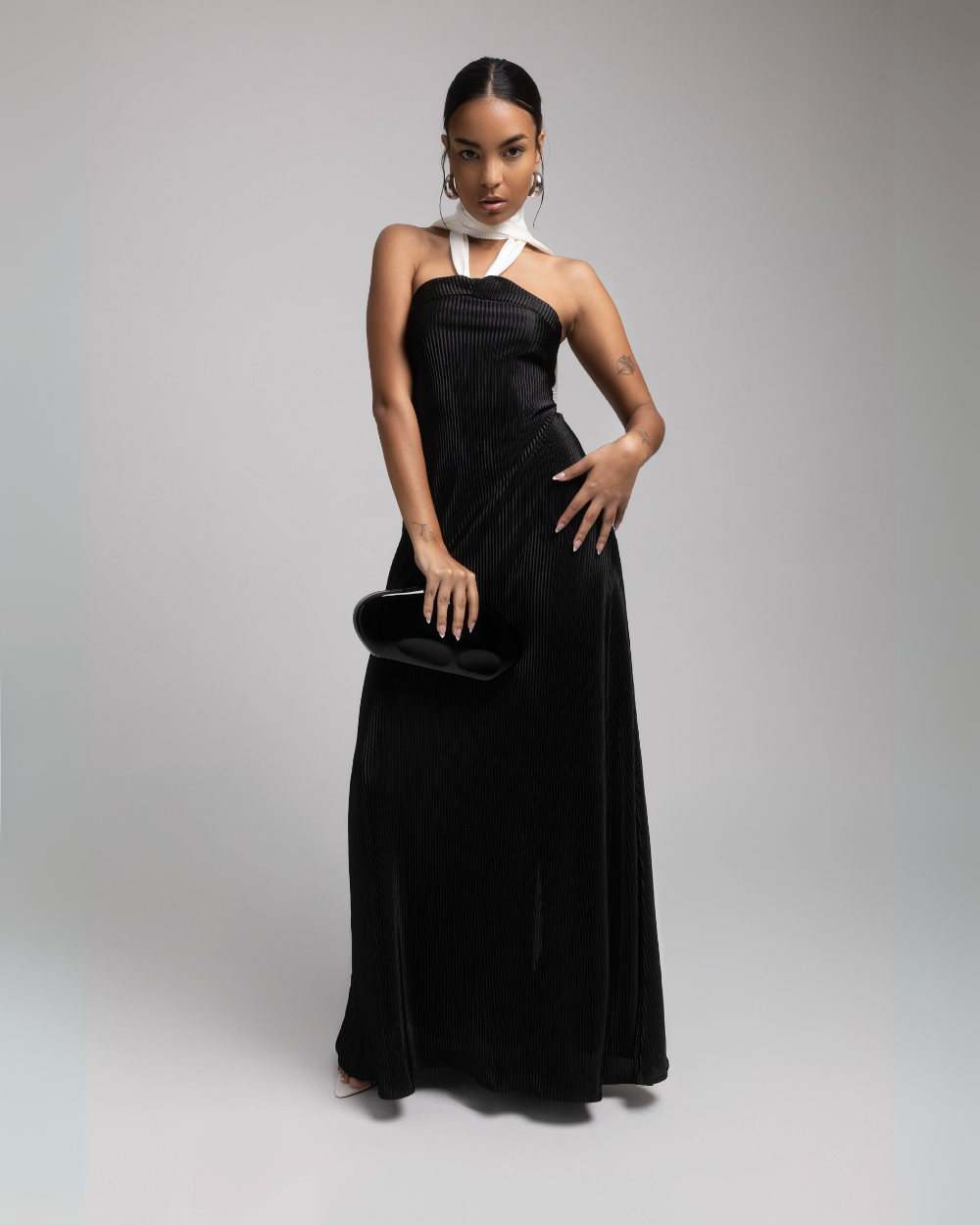 Monaco Maxi Dress - Plisse - styling view | The BB's Box