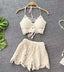 Women's Backless Beach Style - Knit Two-Pieces Set