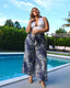 Pant to Jumpsuit - Island Print - front view | The BB's Box