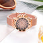 Black Diamond Mesh Ladies Watch