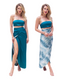 Reversible Wrap Skirt - Satin - back view | The BB's Box