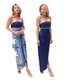 Reversible Wrap Skirt - Satin - front view | The BB's Box