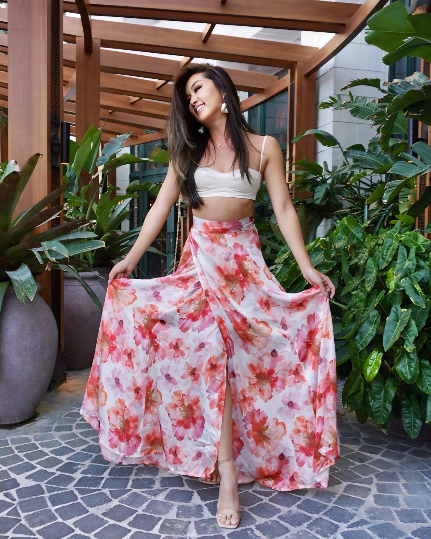 Show Skirt - Sunset Bloom - back view | The BB's Box