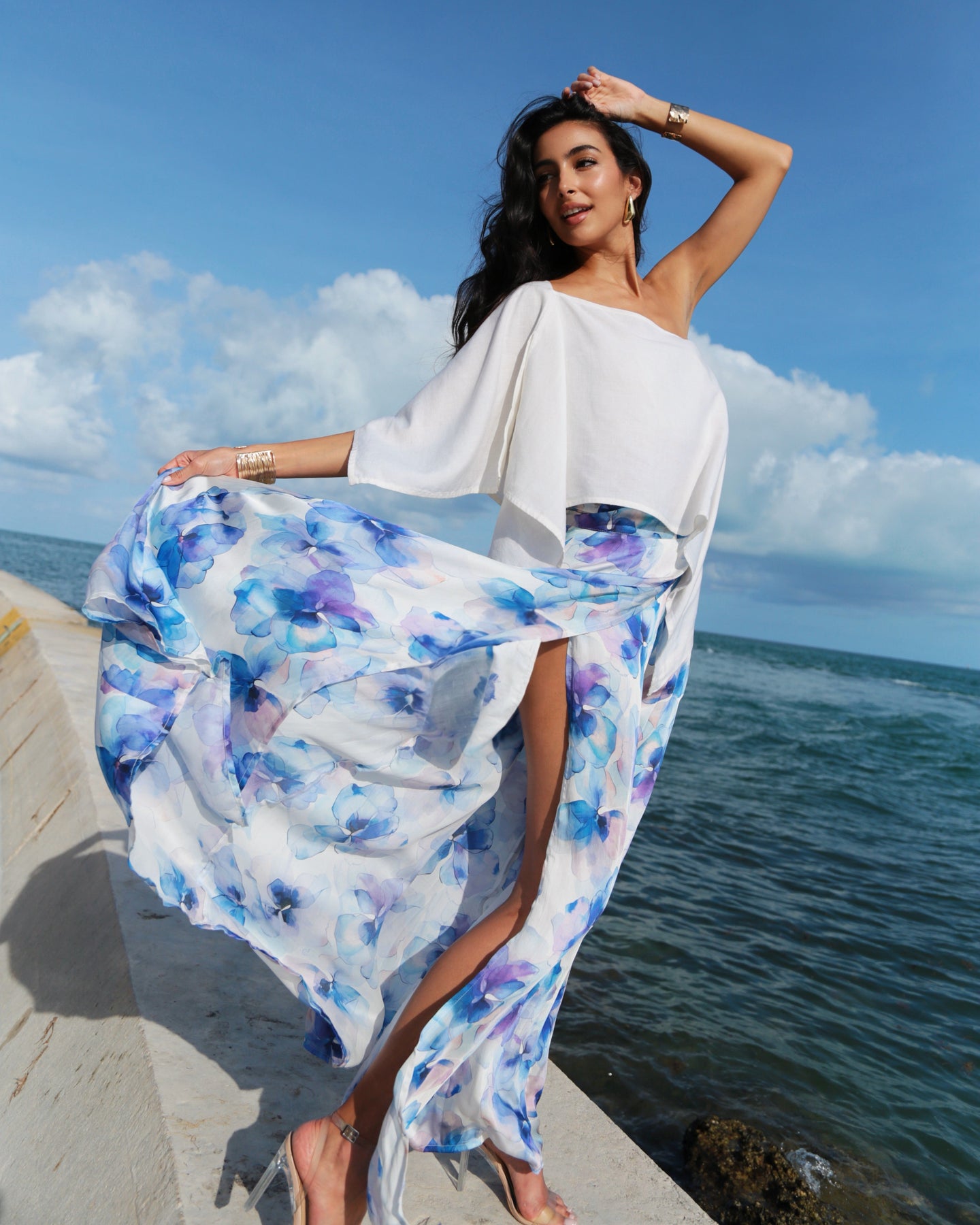 Show Skirt - Azzurra Bloom - back view | The BB's Box