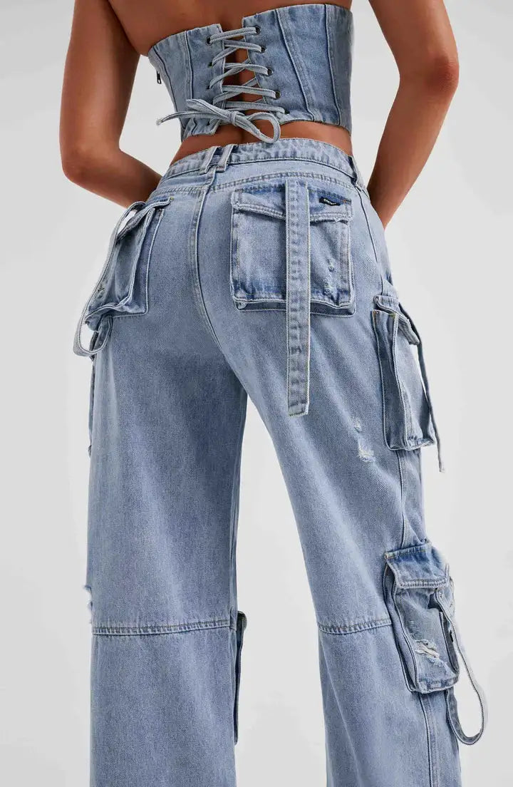 Cargo Denim Jeans - styling view | The BB's Box