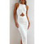 Chic Slit Sleeveless Slim Fit Dress